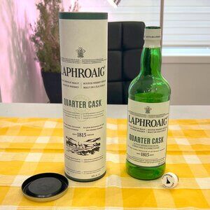 Laphroaig Collectible Empty Quarter Cask Scotch Whisky 750ml Bottle & Tube Case!